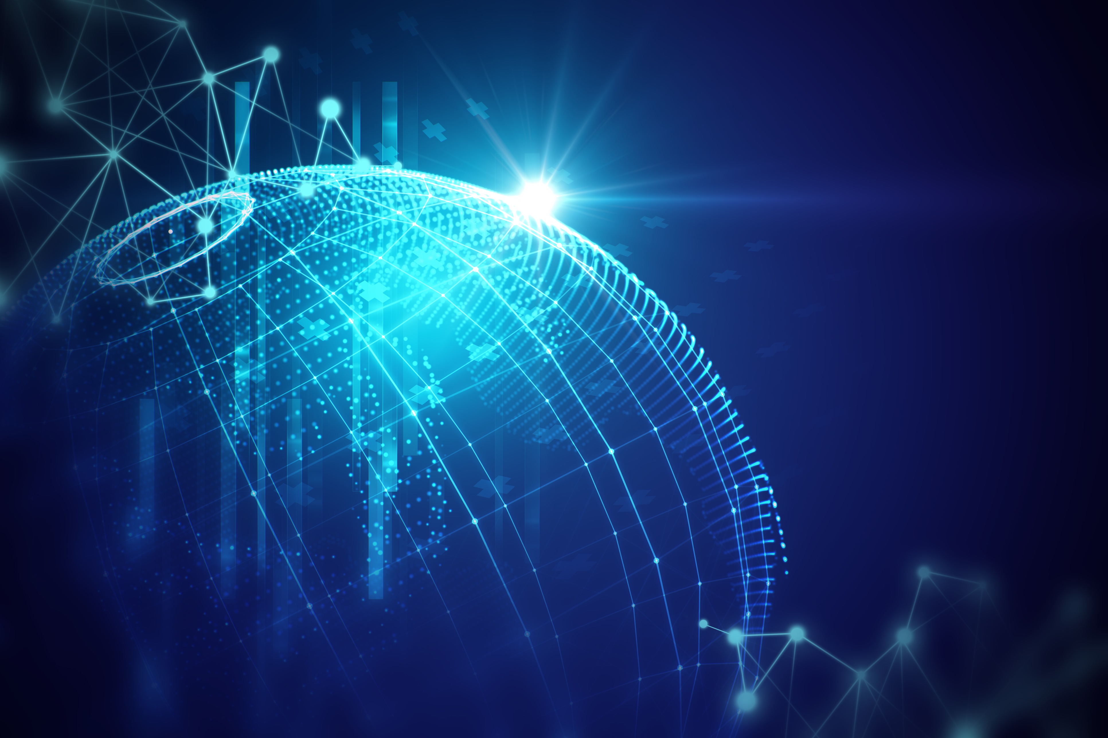 earth futuristic technology abstract background ABA